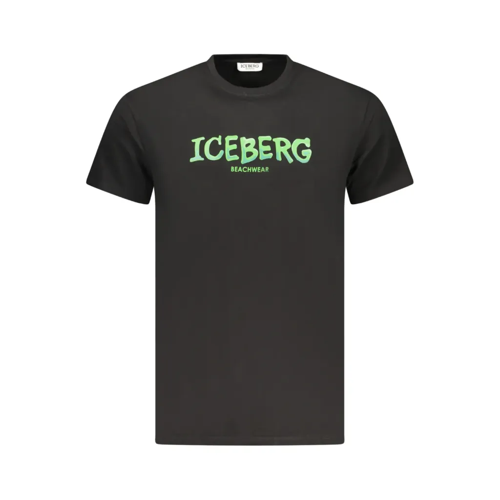 [ICE25MTS01_NEBLACK] ICEBERG Muška majica kratkih rukava (Crna) (XL Veličina)