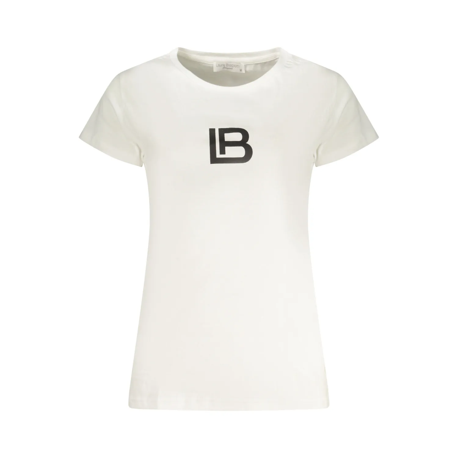 [BOA95003S BIWHITE M] LAURA BIAGIOTTI Ženska majica kratkih rukava (Bela)